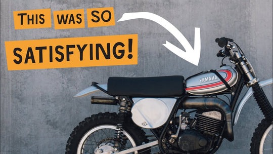 transformacao-incrivel-yamaha-yz360-1974-tanque-de-aluminio-asmr - TRANSFORMAÇÃO INCRÍVEL - Yamaha YZ360 1974 (Tanque de Alumínio) ASMR